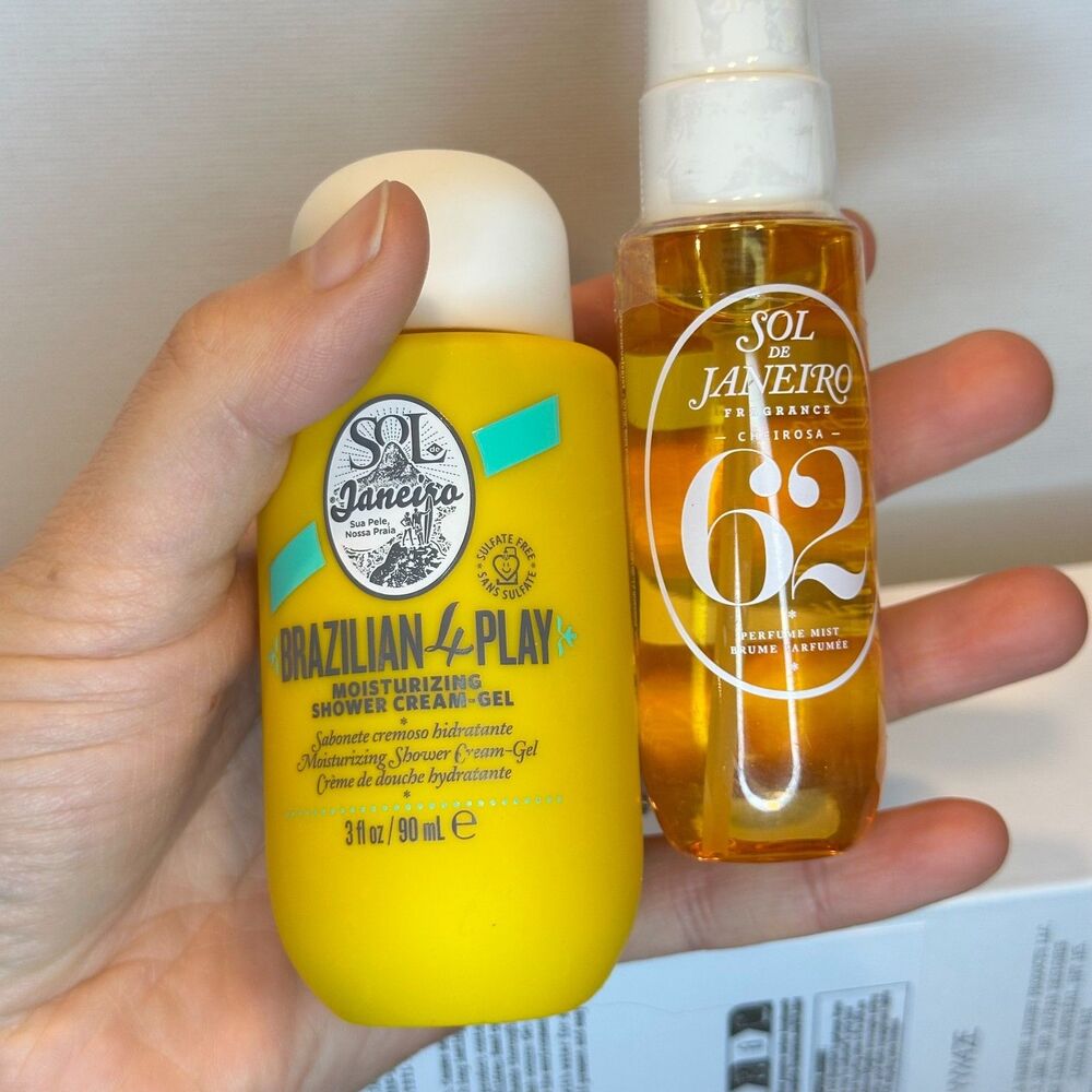 Sol de Janeiro BUNDLE travel size perfume mist 62 + shower cream gel 3oz - Picture 2 of 6